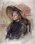 Ilia Efimovich Repin It is her portrait million Lease Spain oil painting artist